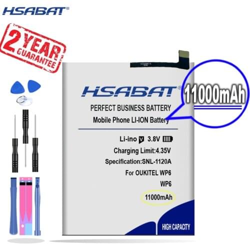 New Arrival [ HSABAT ] 11000mAh Replacement S75 Battery for OUKITEL WP6