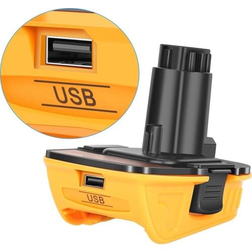 New Battery Adapter for Dewalt 18V 20V Lithium Battery To Nickel Batterie for XR DC DW Converter Tool USB Charger Accessories