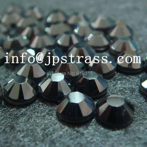 Wholesale price of dmc quality strass hot fix color jet hematite ss20 5mm with 1440 pcs each pack ;free shipping dmc stones