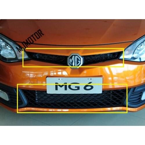 Front plastic black middle and lower grill with MG LOGO for Chinese SAIC ROEWE MG6 Auto car motor part