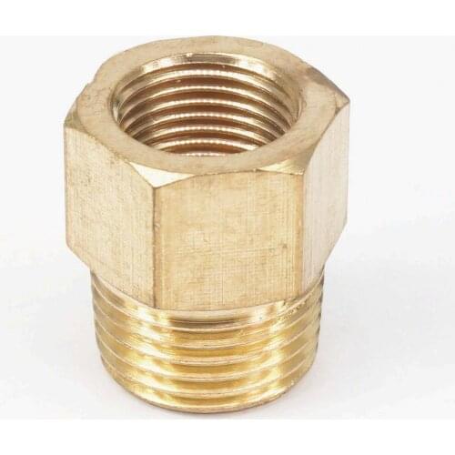 1/2" NPT Male x 3/8" NPT Fem ale Brass Pipe Fitting Connector Adapter For Pressure Gauge Air Gas Fuel Water Pressure 229 PSI