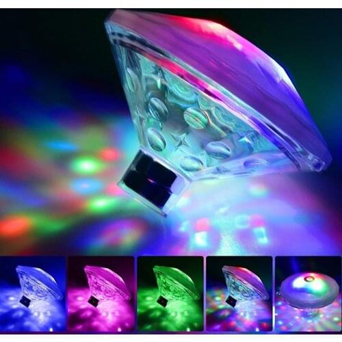 Floating Underwater Light RGB Submersible LED Disco Party Swimming Pool Lights Spa Lamp Baby Bath Light