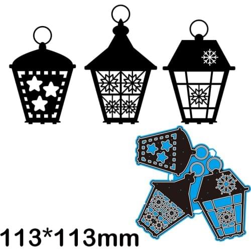 Cutting Dies Beautiful Illuminating Streetlights Metal for DIY Scrapbooking Photo Album Embossing Paper Card 113*113mm