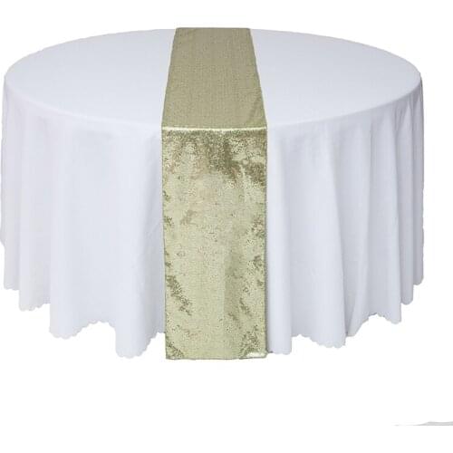 Rectangular Colorful Glitter Sequin Table Runner cloth For Wedding Decoration Party Banquet Home Decor Tablecloth