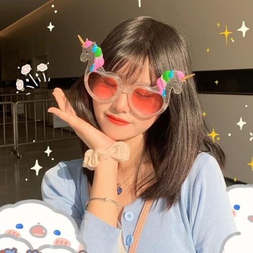 Rainbow Unicorn Sunglasses Cute Birthday Party Glasses Kids Favor Toys Birthday Decoration Unicorn Party Supplies