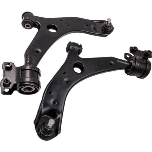 Lower Front Wishbone Suspension Control Arms Wishbones 1 Pair For Mazda 3 2004 - 2009 W/ Bushings