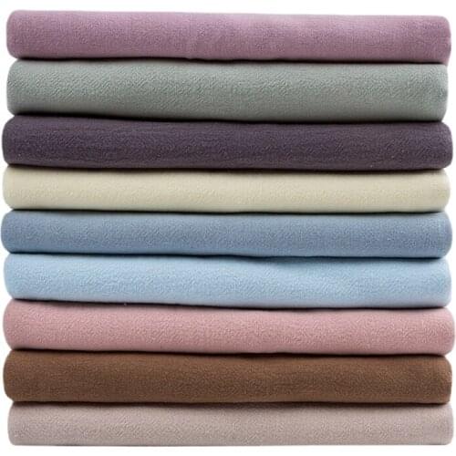 Width 53'' Pure Pleated Cotton Linen Fabric By The Half Yard For Shirt Dress Pants Hanfu Material