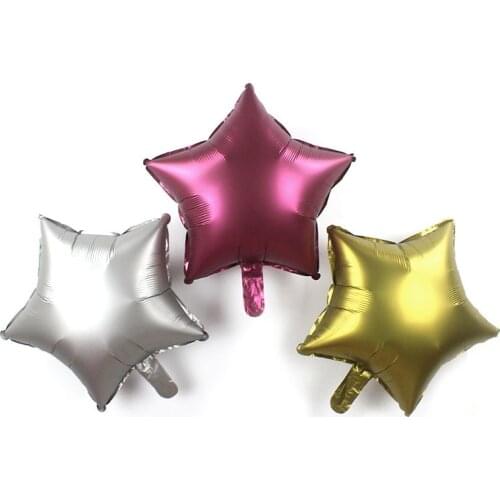 Wedding balloon 18 inch metal five-pointed star aluminum foil balloon wedding birthday party decoration balloon wholesale