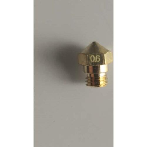 WANHAO Spare part D6plus/D9 full metal exgtruder nozzle(0.6mm hole)