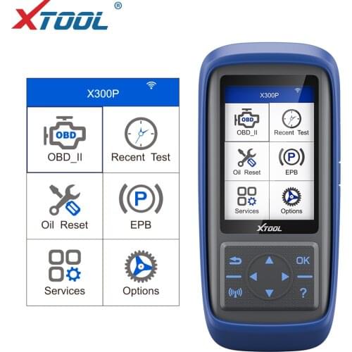 XTOOL 2019 X300 P Auto Scanner OBD2 Reset Tool SRS EPB TPS engine Diagnostic tool ABS Battery reset mileage adjustment update