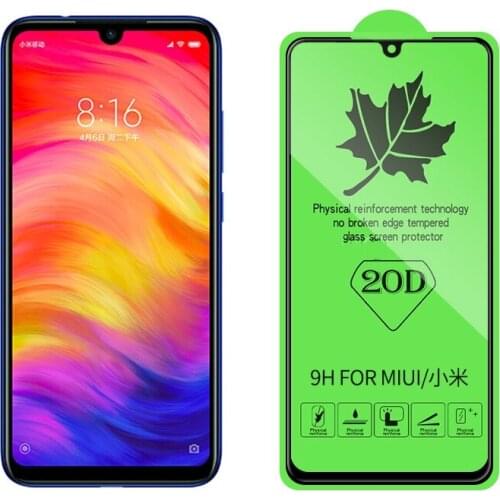 25 PCS 20D Tempered Glass Full Curved Edge Screen Protector for For Redmi note 8T 8A Mi8 Redmi Note8 pro Rm K20