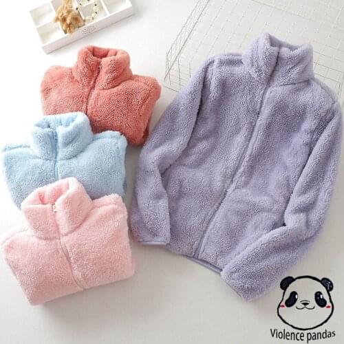 Winter Coral fleece coat womens fleece jacket double-sided fleece mens thickened Coats warm outdoor fleece top stormcoat liner