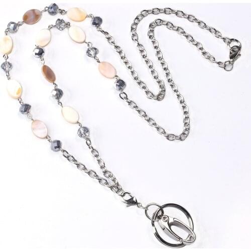 Badge Lanyard Neck Chain ID Card Holder Badge Clip Necklace for Women Neck Chain Key Holder Nurse Accessories