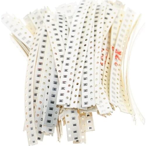 1280pcs/lot 5% 0.125W 0805 SMD Resistor 64 Values 0ohm-10Mohm Assortment Kit set