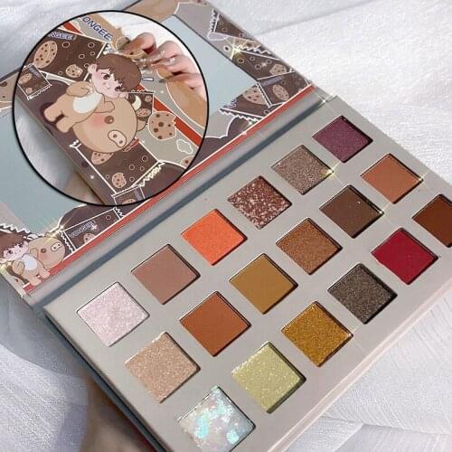 18 Colors Eyeshadow Palette Matte Shimmering Naturally Long Lasting No Smudging Eye Shadow SK88
