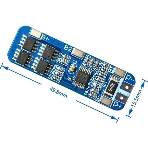 3S 10A 12V Lithium Battery Charger Protection Board Module for 3pcs 18650 Li-ion Battery Cell Charging BMS 10.8V 11.1V 12.6V