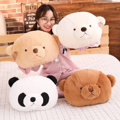 40cm Cartoon Teddy Bear & Panda Plush Pillows Stuffed Soft Animal Plush Toys Kawaii Doll for Kids Sofa Decor Valentine Gift
