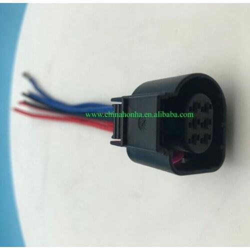 6 Pin Auto Waterproof LSU 4.9 Wide Band Oxygen Sensor Connector 1928404669 Throttle Plug 4H0973713 with wire or without wire
