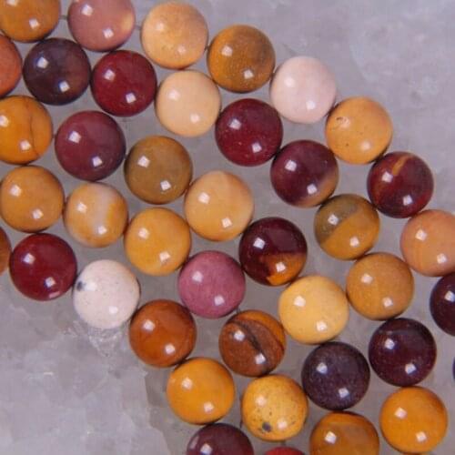 8MM Mookaite Stone Round Loose Beads 15.5 Inch Jewelry For Woman Gift Making B169