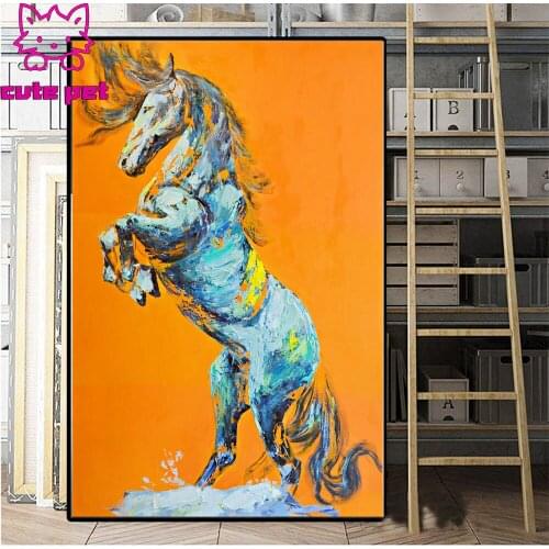 DIY diamond painting Abstract horse rhinestone pictures cross stitch kits diamond embroidery mosaic by numbers wall decor art