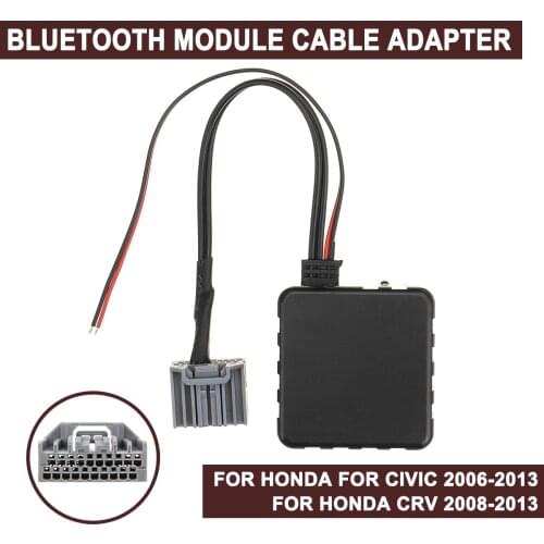 Car bluetooth Module Aux Receiver Cable Wireless Adapter Radio Media Interface For Honda for Civic 2006-2013 CRV 2008-2013 KROAK
