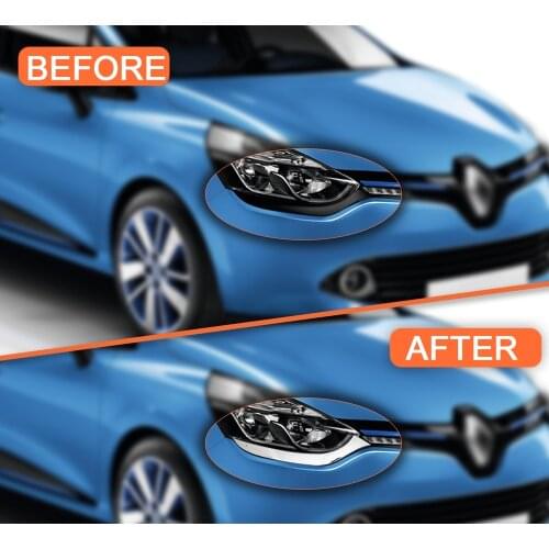Renault Clio 4 For Chrome Headlight Eyebrow 2012 -2015
