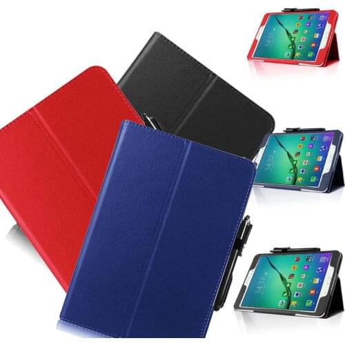 Tablet Case For Tab S2 9.7 SM-T810 T815 T813 T819 Cover - For Samsung Galaxy Tab S2 8.0 SM-T710 T715 T713 T719 Case +Film+s pen
