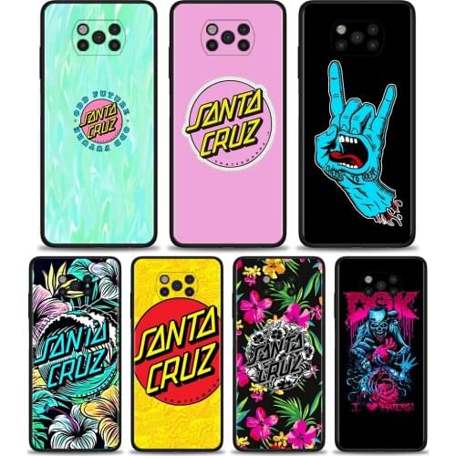 Back Case for Xiaomi Poco X3 NFC X3 Pro F1 F3 M3 TPU Cover for Redmi Note 8 8T 9 9T 9S 10 Pro Soft Phone Shell santa cruz