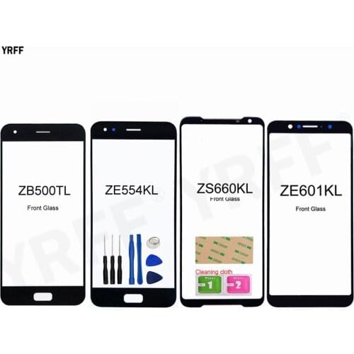 For Asus ROG Phone II ZS660KL (No LCD Touch Screen) For Asus ZenFone ZE601KL ZE554KL ZB500TL Front Outer Glass Screen Panel