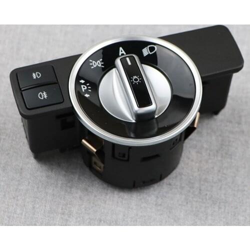 For Benz W204 S204 W212 A207 C207 X204 R172 C SLK GLK E Class Knob Button Headlight Switch Light Switch Chrome A2129057100