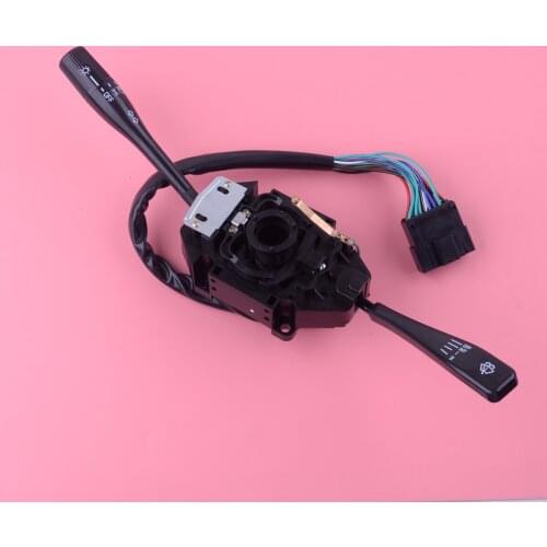 DWCX MB571632 Plastic Car Combination Turn Signal Light Wiper Switch Lever Black Fit For Mitsubishi L300