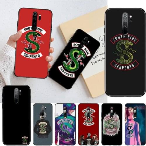 HPCHCJHM Riverdale Southside Serpents logo Newly Arrived Black Cell Phone Case for Redmi Note 8 8A 8T 7 6 6A 5 5A 4 4X 4A Go Pro