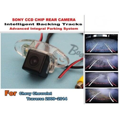 Intelligent Car Parking Camera / For Chevrolet Traverse 2009~2014 with Tracks Module Rear Camera CCD Night Vision