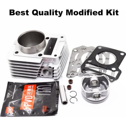 Motorcycle Cylinder Kit 57mm 65.5mm Big Bore For Yamaha YBR125 YBR 125 XTZ125 YB125Z YBR XTZ 125 Modified Engine