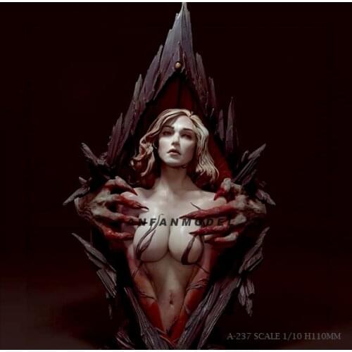 1/10 Resin Bust Kits of queen Model Self-assembled A-237