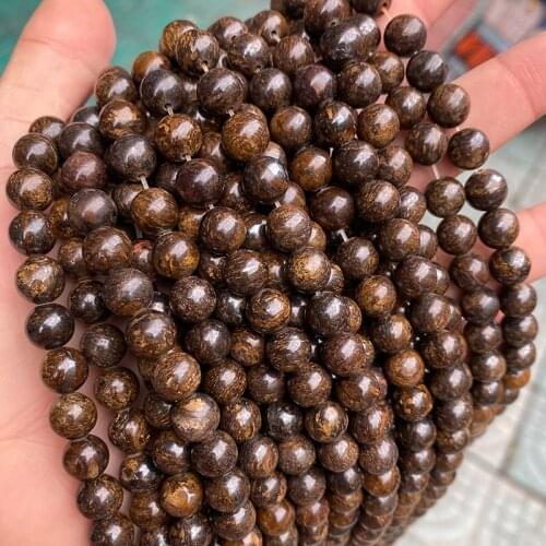 Wholesale Natural Stone Bronzite Round Loose Beads 4 6 8 10 12mm Pick Size For Jewelry Making DIY Bracelet Accessories