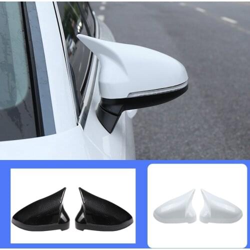 1 Pair of Car Auto Rearview Mirror Shell Cover Protection CapMatte for Audi B9 A4 A5 S4 Rearview Wing Mirror Cap New Ox horn