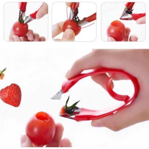 Fruit stalks separator Remover tomato Fruit Strawberry Pedicle removing device Convenient Kitchen Too