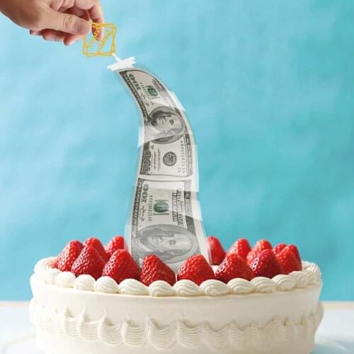 Fashion Happy Birthday Cake Topper Cake Money Box Funny Home Wedding Party Anniversary Cakes Family Festival Gifts Dropship