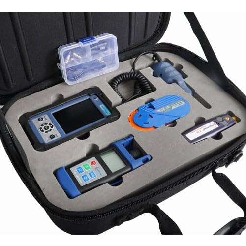Fiber Cleaning Kit Fiber Optic FTTH Tool Kit FTTX Network Testing Tool with Fiber Inspection Microscope