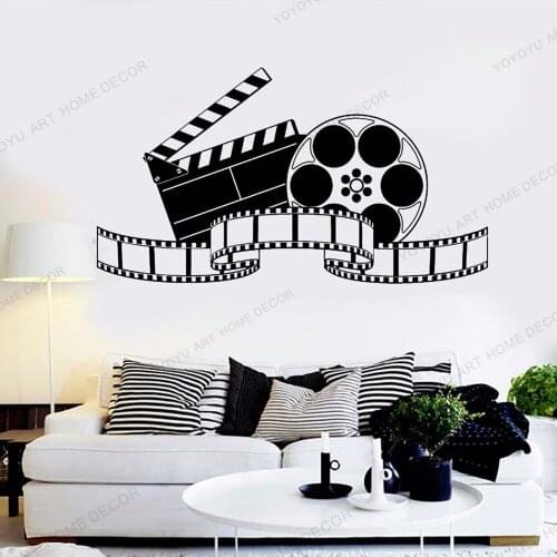 YOYOYU Wall Decal Filming Art Cinema Film Movie Wall Stickers Mural For Film Cinema Home Theatre Art Posters Mural rb-126
