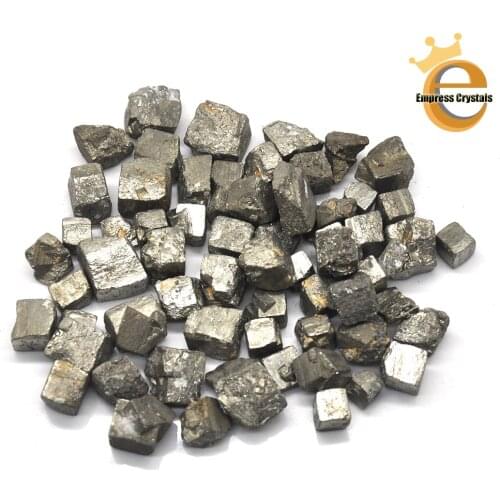 Natural Iron Pyrite Small Chips Bulk Crystals Stone Healing Fools Gold Quartz Teaching Specimen Luck Raw Gemstone Mineral