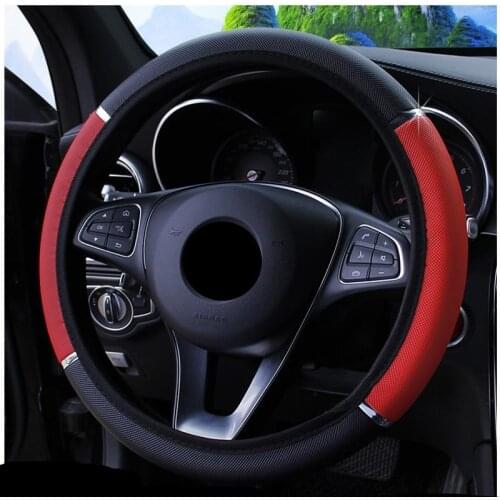38CM Car Steering Wheel Cover Auto Steering Wheel Braid On The Steering Wheel Cover Case Universal Car Accessories