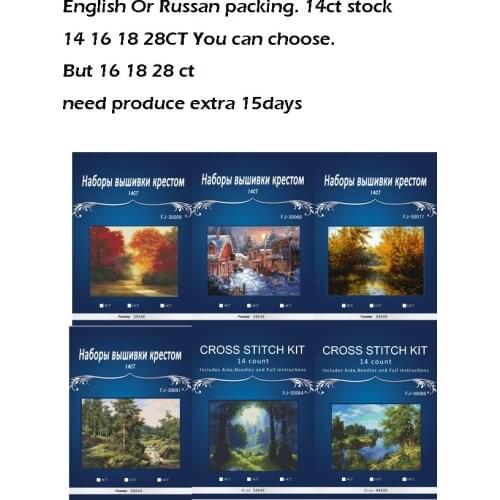 Dimensions Higher copy ,Seasons Scener Counted Cross Stitch 1 4thCT Cross Stitch Sets Cross-stitch Kits Embroidery Needlework