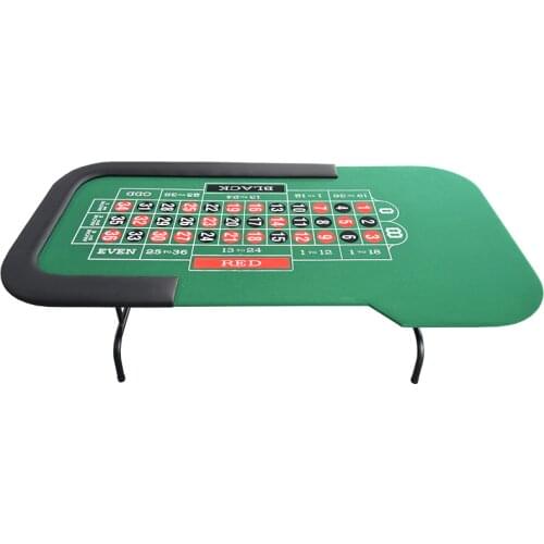 Roulette Table Casino Foldable Table Texas Hold'em Poker Indoor Board Game Chip Accessory Factory Price