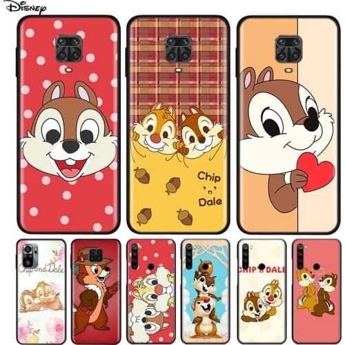 Silicone Cover Disney Chip And Dale For Xiaomi Redmi Note 10 10S 9 9C 9S Pro Max 9T 8T 8 7 6 5 Pro 5A 4X 4 Phone Case