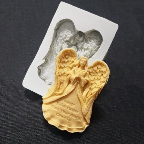Angel Silicone Mould DIY Fondant Cake Mould, Gypsum, Resin, Candle Mould, Decoration Mould