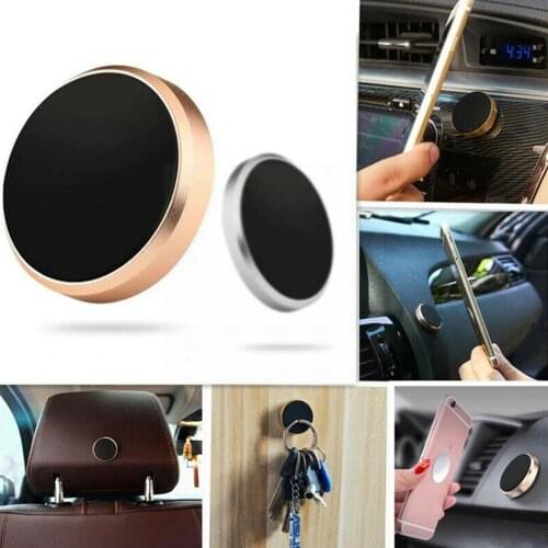 Mini Magnetic Universal Patch Metal Car Mobile Phone Suction Multifunctional With Bracket Mobile Navigation Magnet Phone Ca C3L3