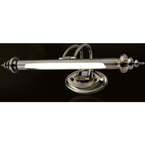 Vintage Classical Simple Brozen Aluminum Acryl Led Mirror Light For Bathroom Cabinet Waterproof Bright Wall Lamp 45/75cm 1135