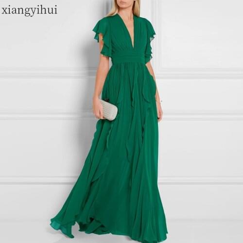 Xiangyihui Green Summer Dresses